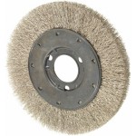Crimped Stainless Steel Wire Wheel 6" x 0.14 x 1-1/4'